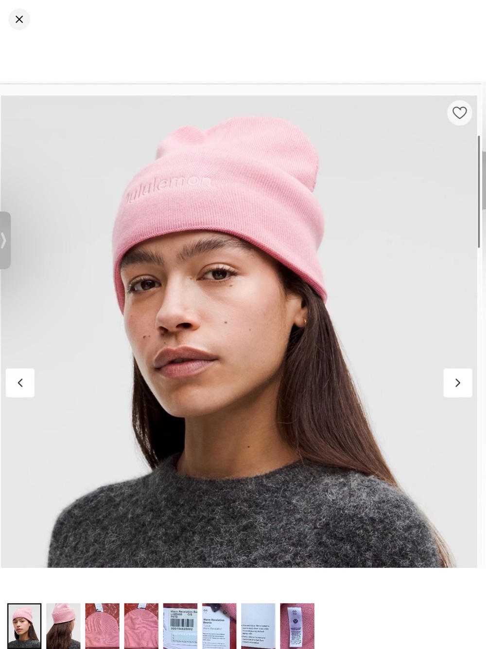 lululemon athletica Women's Pink Beanie Hat